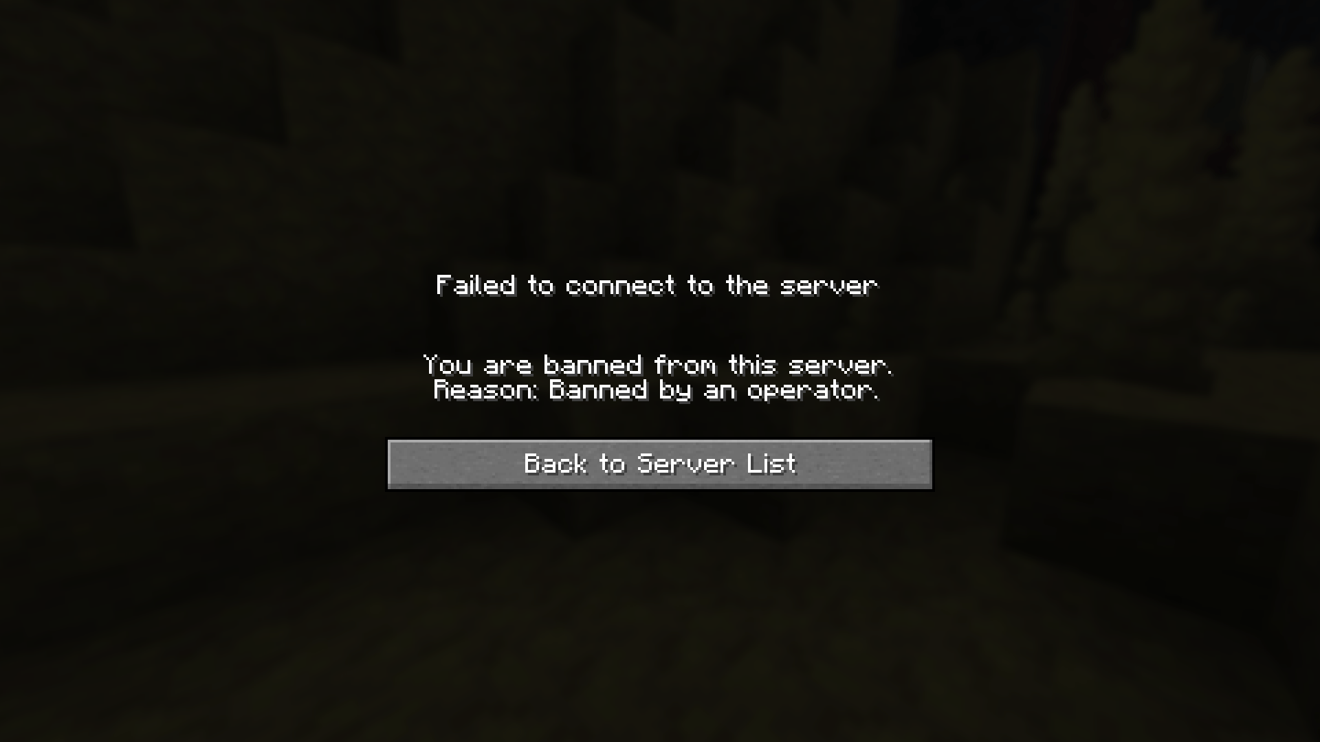 Thumbnail Default ban validation when other players join.