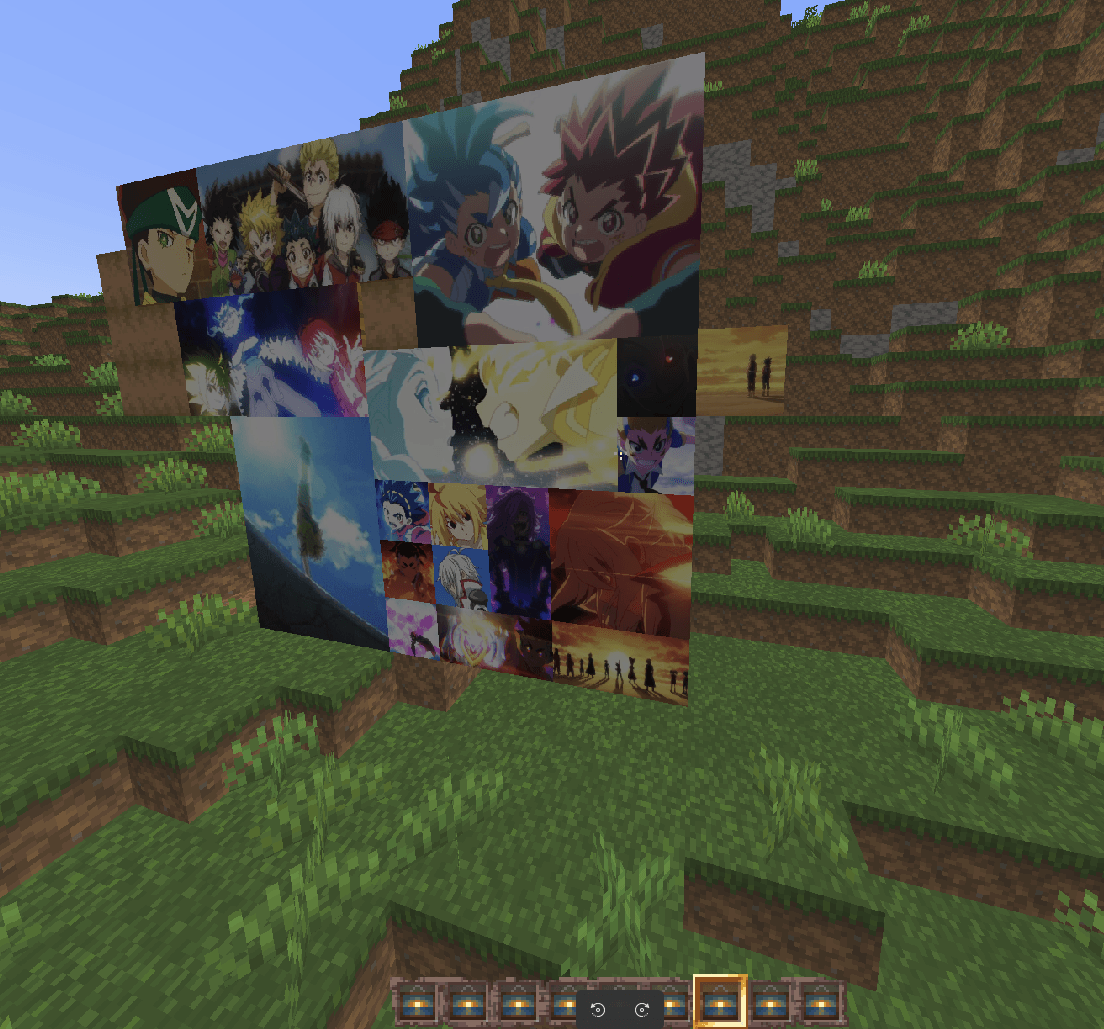 How the paintings look in minecraft.