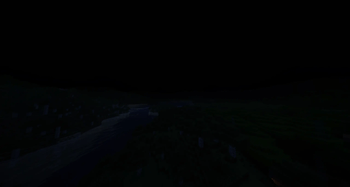 Under a cumulonimbus at midnight