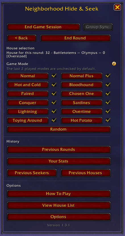 The leader's ability to select what game mode the round will be using
