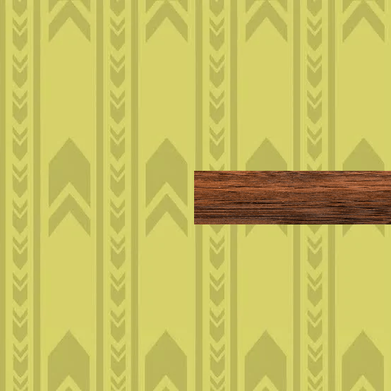 Backrooms Wall Tile With Wood Lining On Right Side