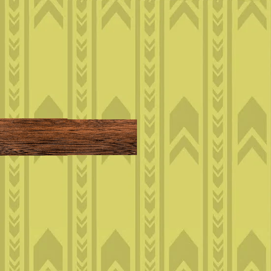 Backrooms Wall Tile With Wood Lining On Left Side