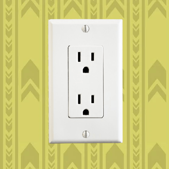 Backrooms Wall Tile With Outlet