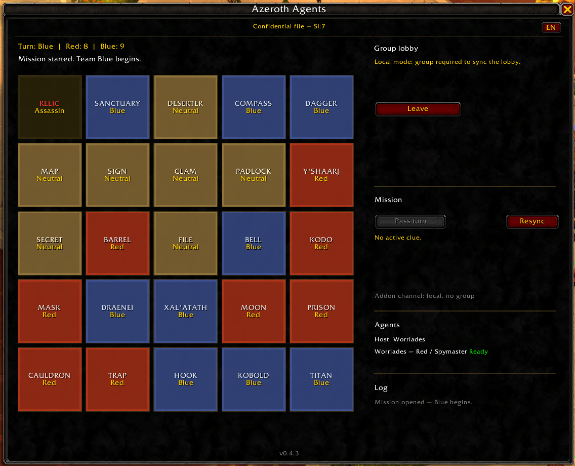 Azeroth Agents UI - v0.4.3.png