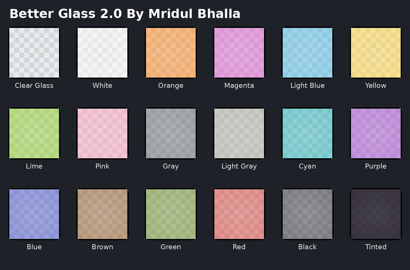 Only For Representation the color and quality will depend on Shaders.