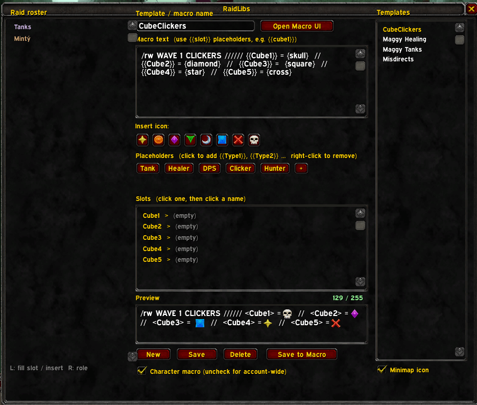 Macro making UI