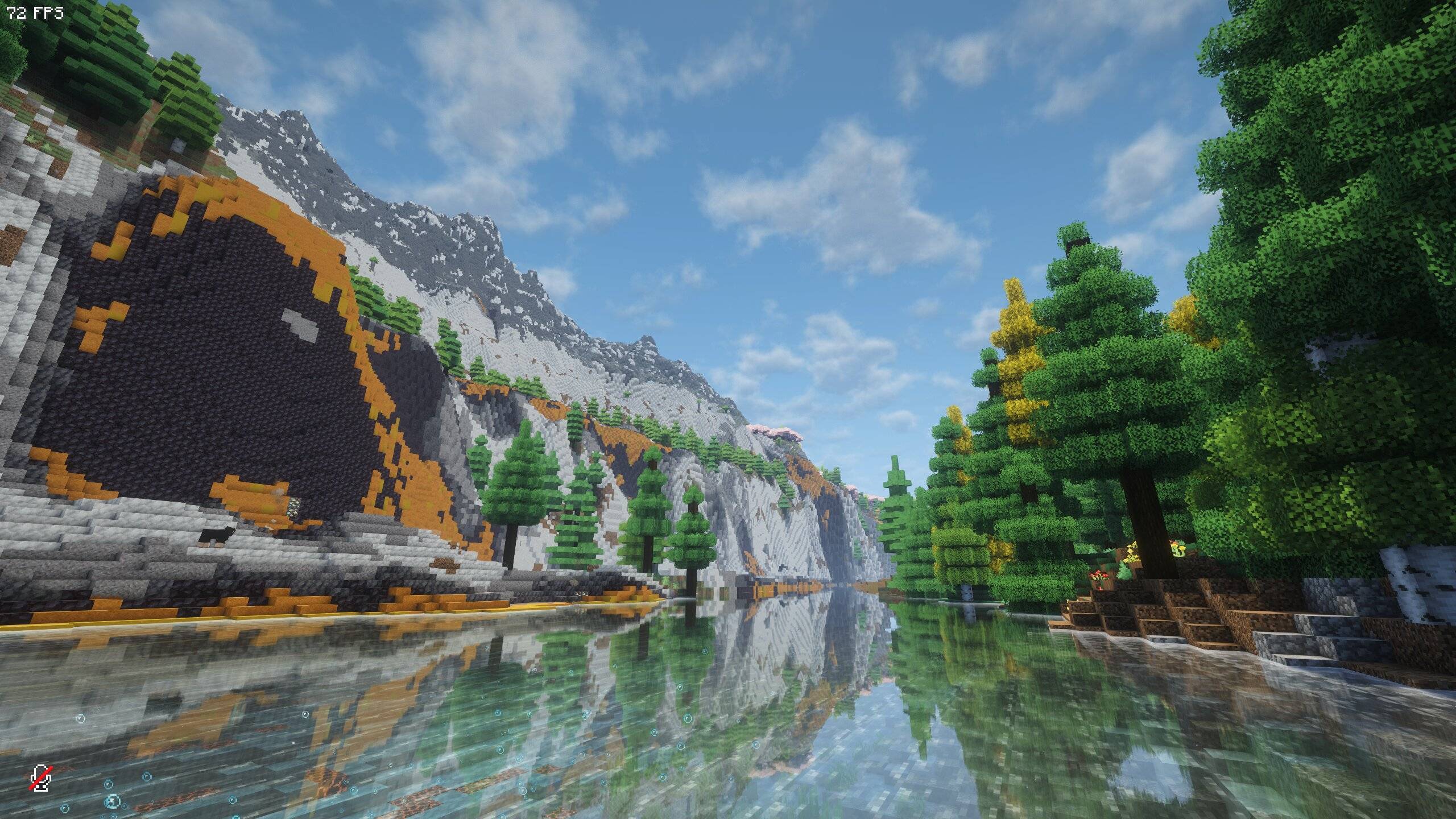 River filled with hydrothermal springs. Harness it's power or build a spa resort, it's up to you.
