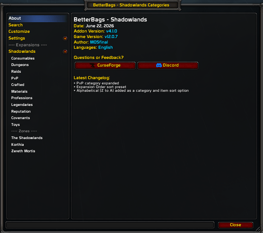 Betterbags_Shadowlands_v4.1.0_About.png