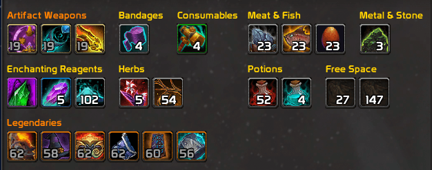 BetterBags Menu