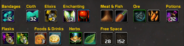 BetterBags Menu
