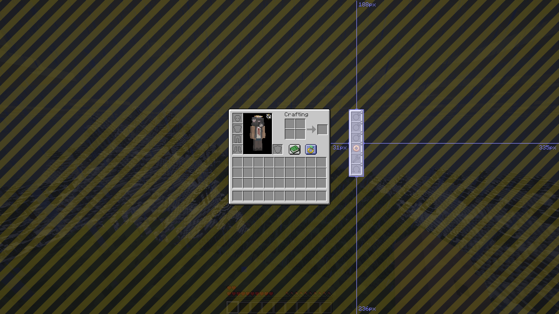 Displays a built-in UI to edit the positions of added widgets and the accessory extension
