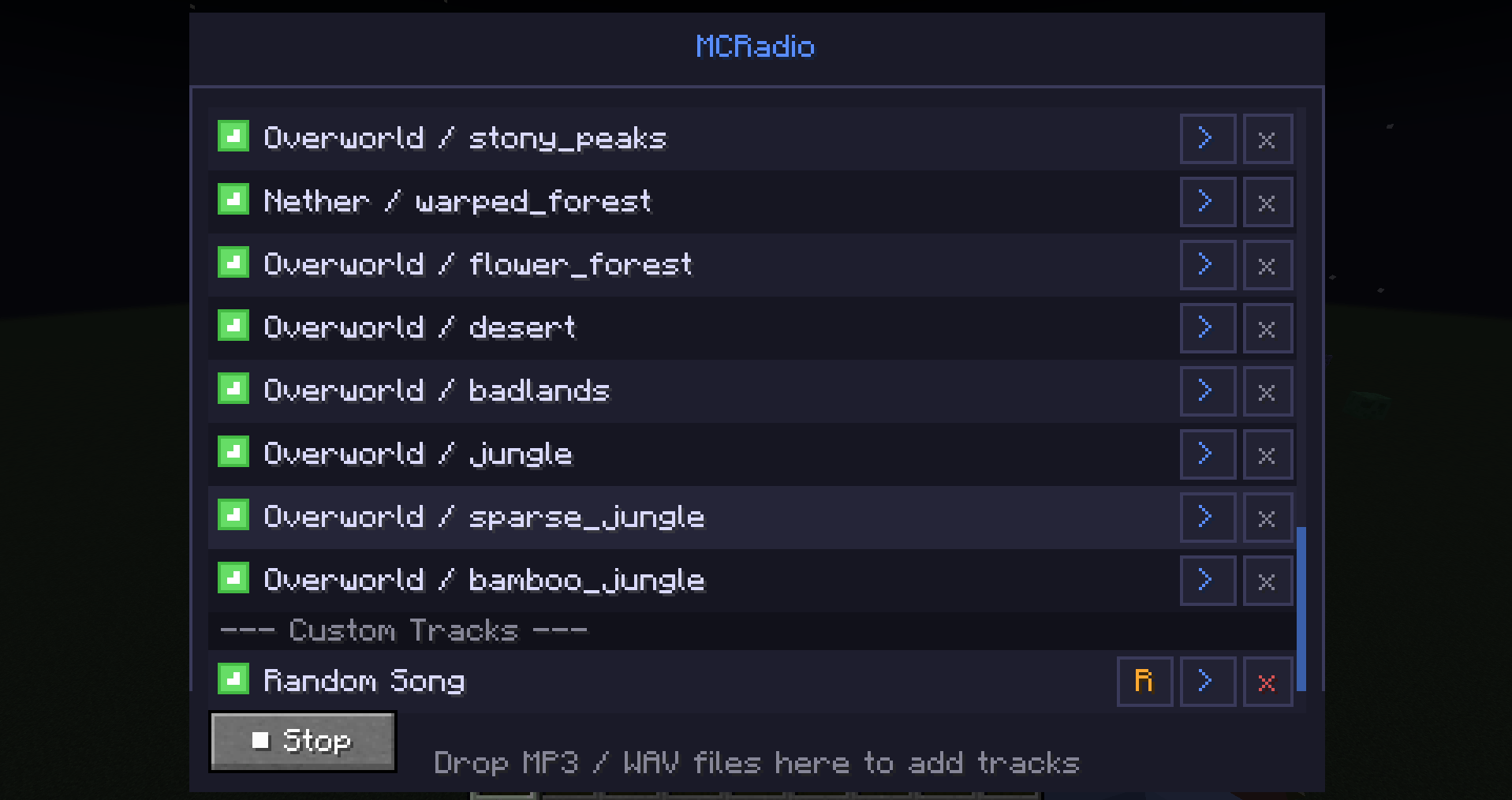 Custom tracks.