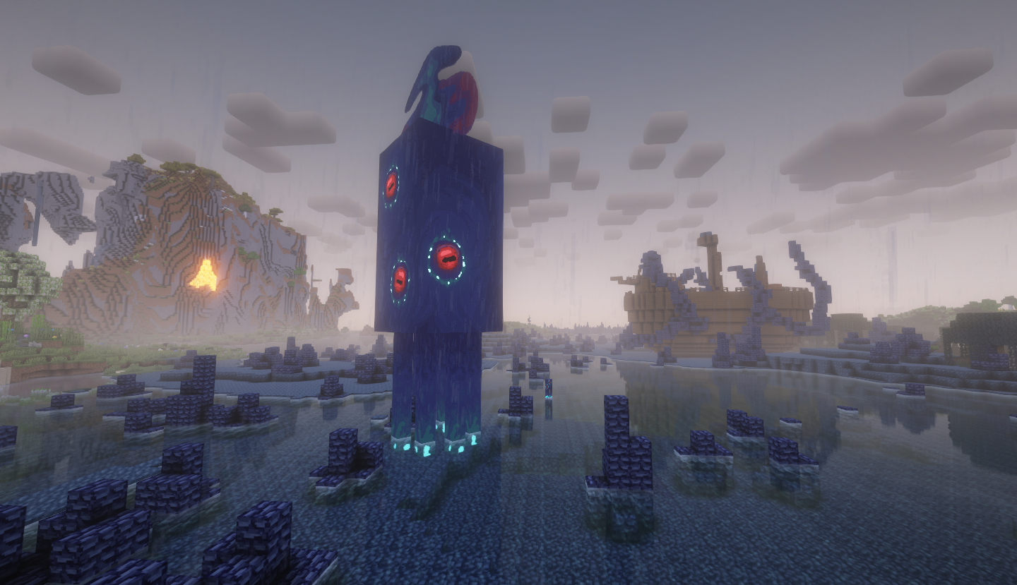Infected Kraken on the Mucunfectio Beach Biome