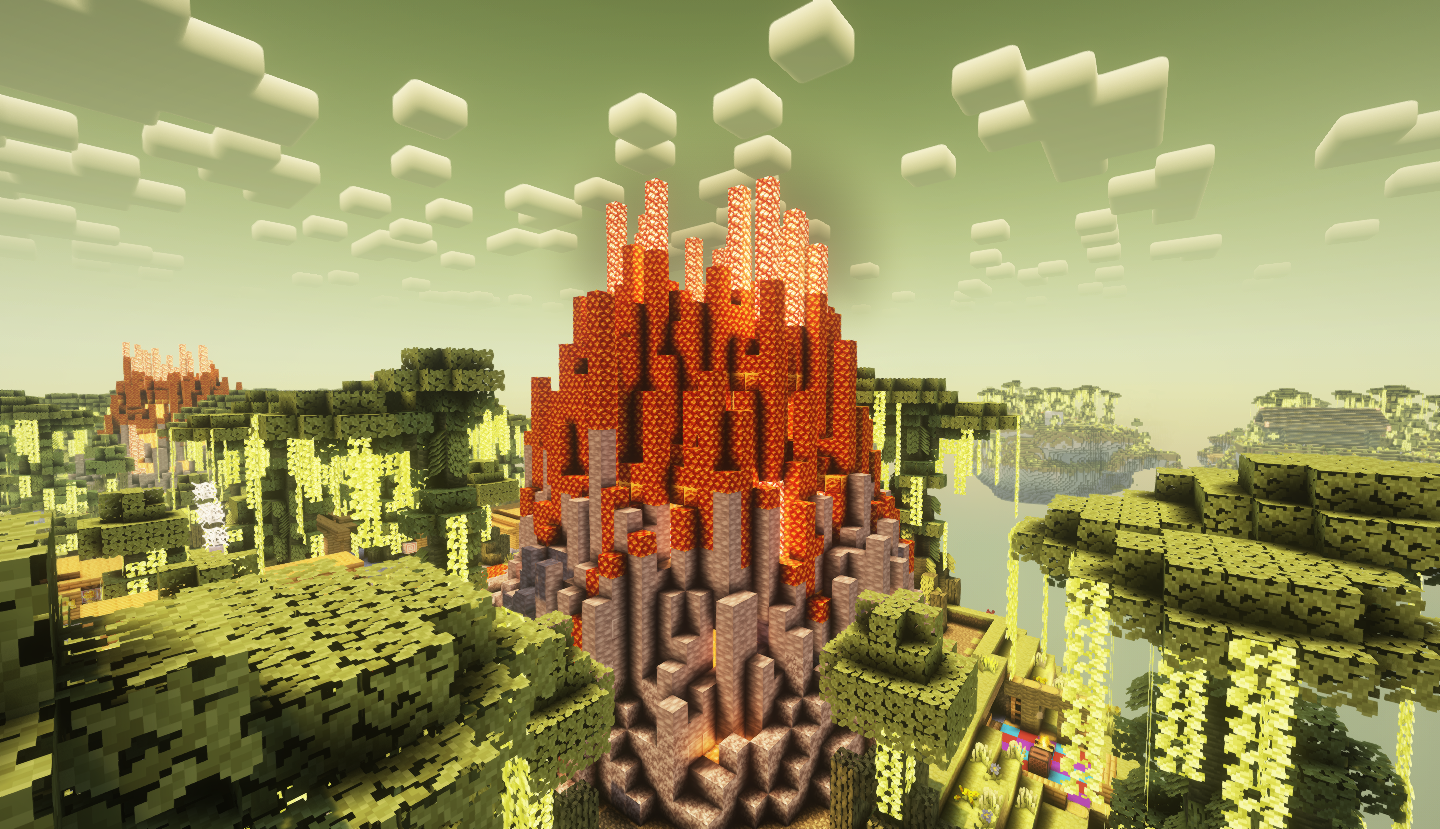 Eden Volcano with Volcanech Portal inside