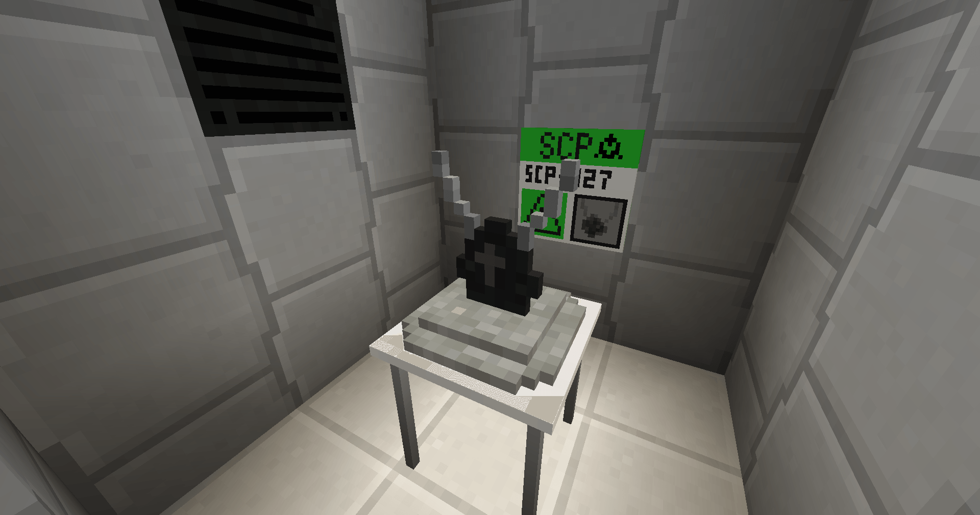 SCP-427 in its chamber.