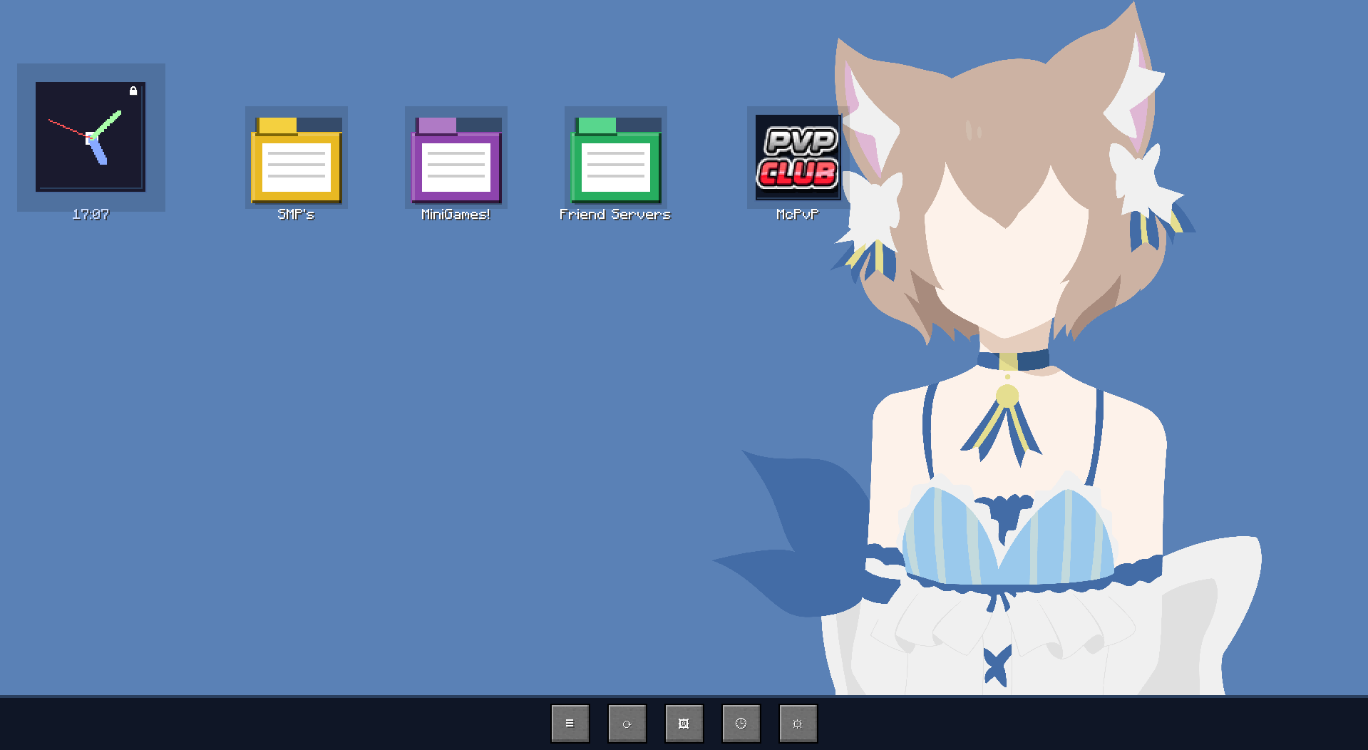 Main gui with custom background