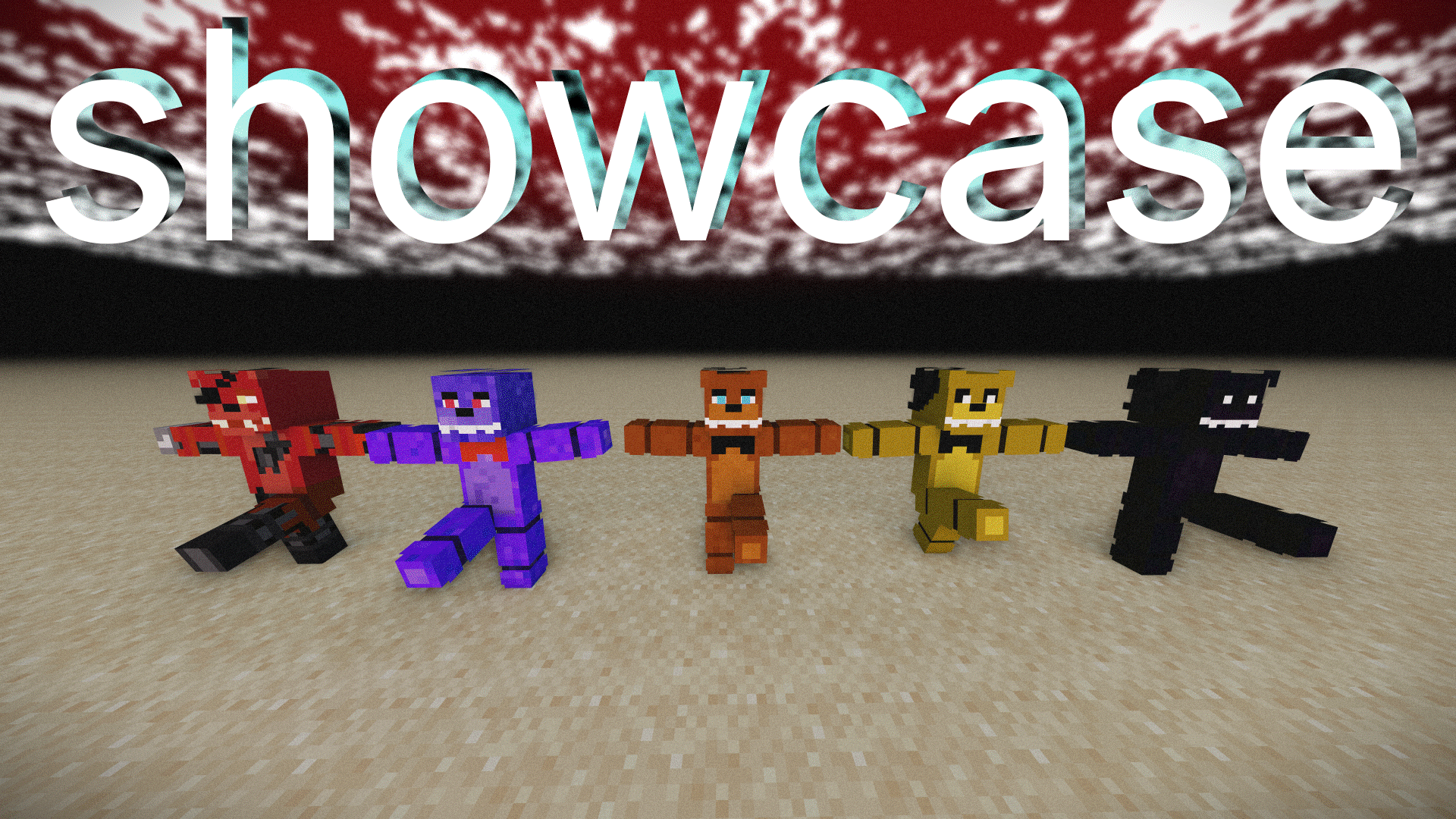 showcase on all the skins and whatnot in mine-imator