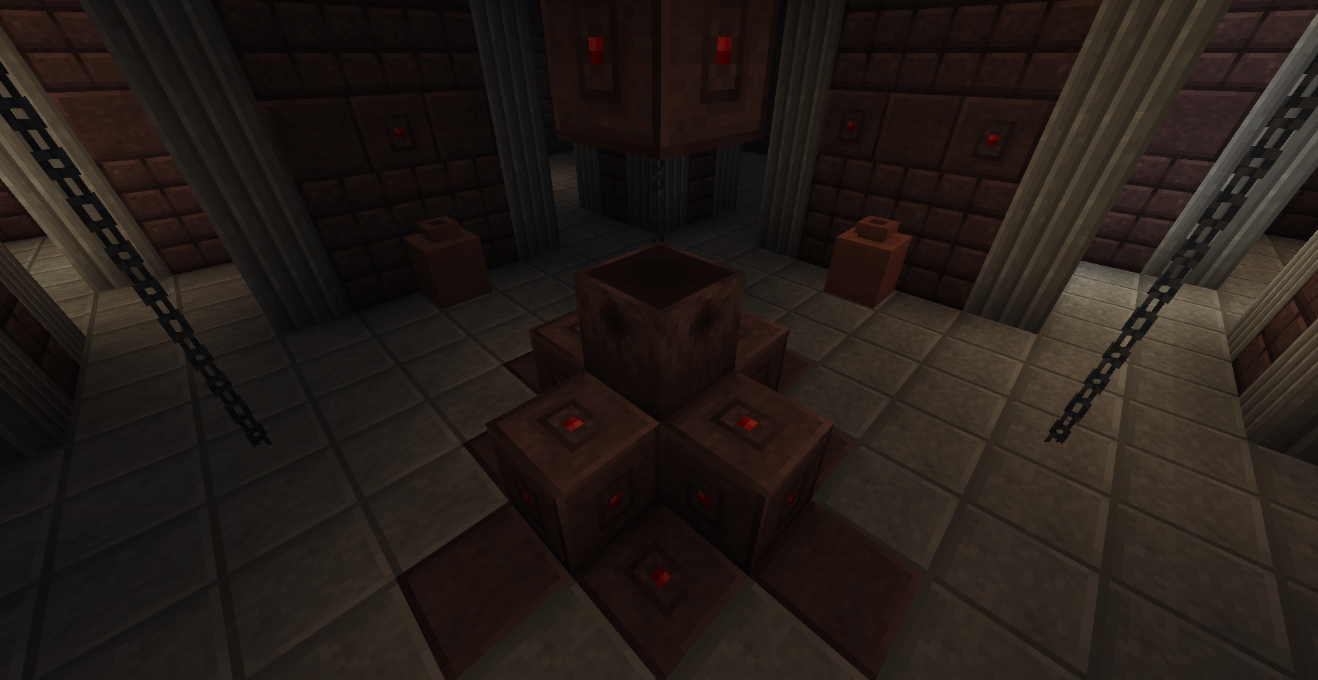 With the use of a blood relic, this alter shall light up with a crimson hue, summoning a remnant of a terrible history