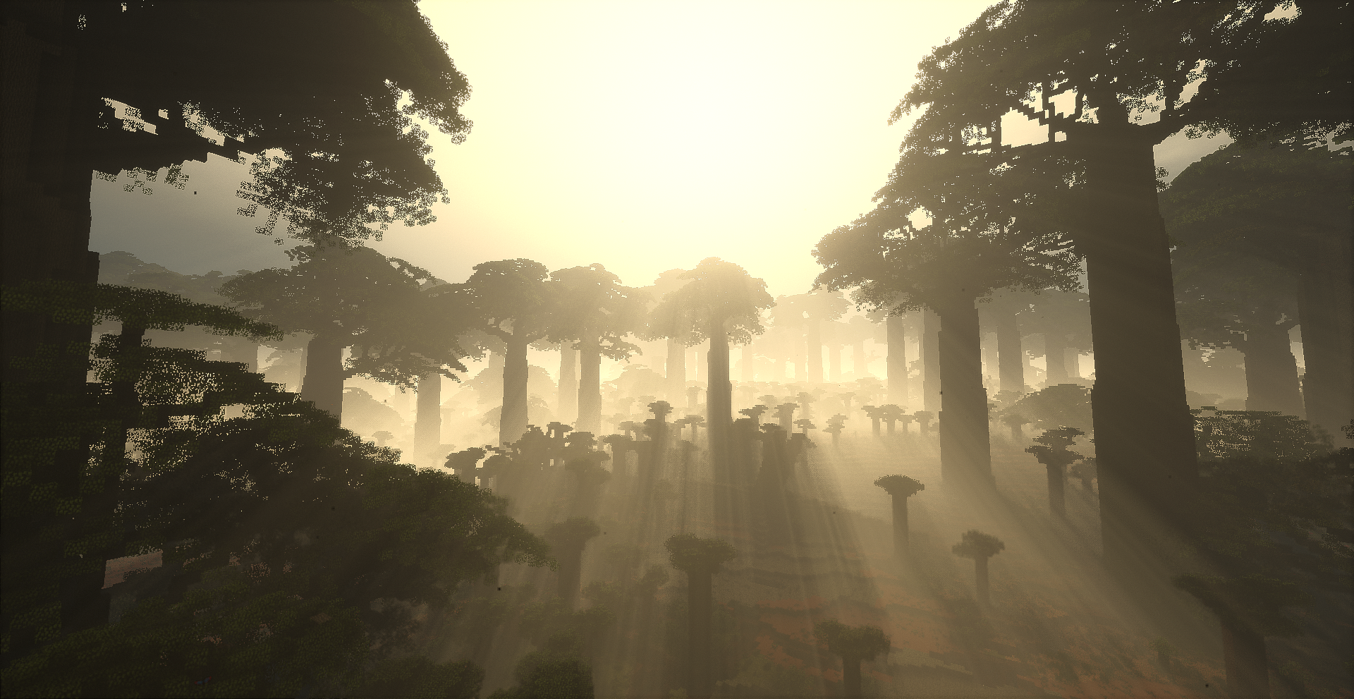 Thumbnail Fantasy vibe in baobab savanna biome from Regions Unexplored mod
