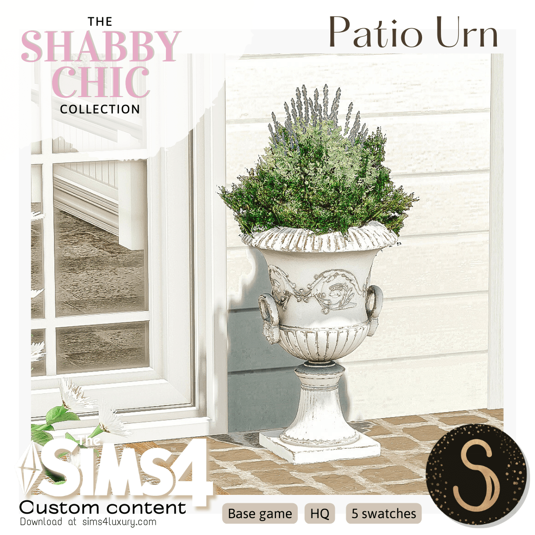 Sims4Luxury - Shabby Chic - Patio Urn
