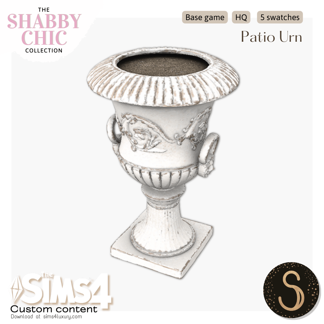 Sims4Luxury - Shabby Chic - Patio Urn