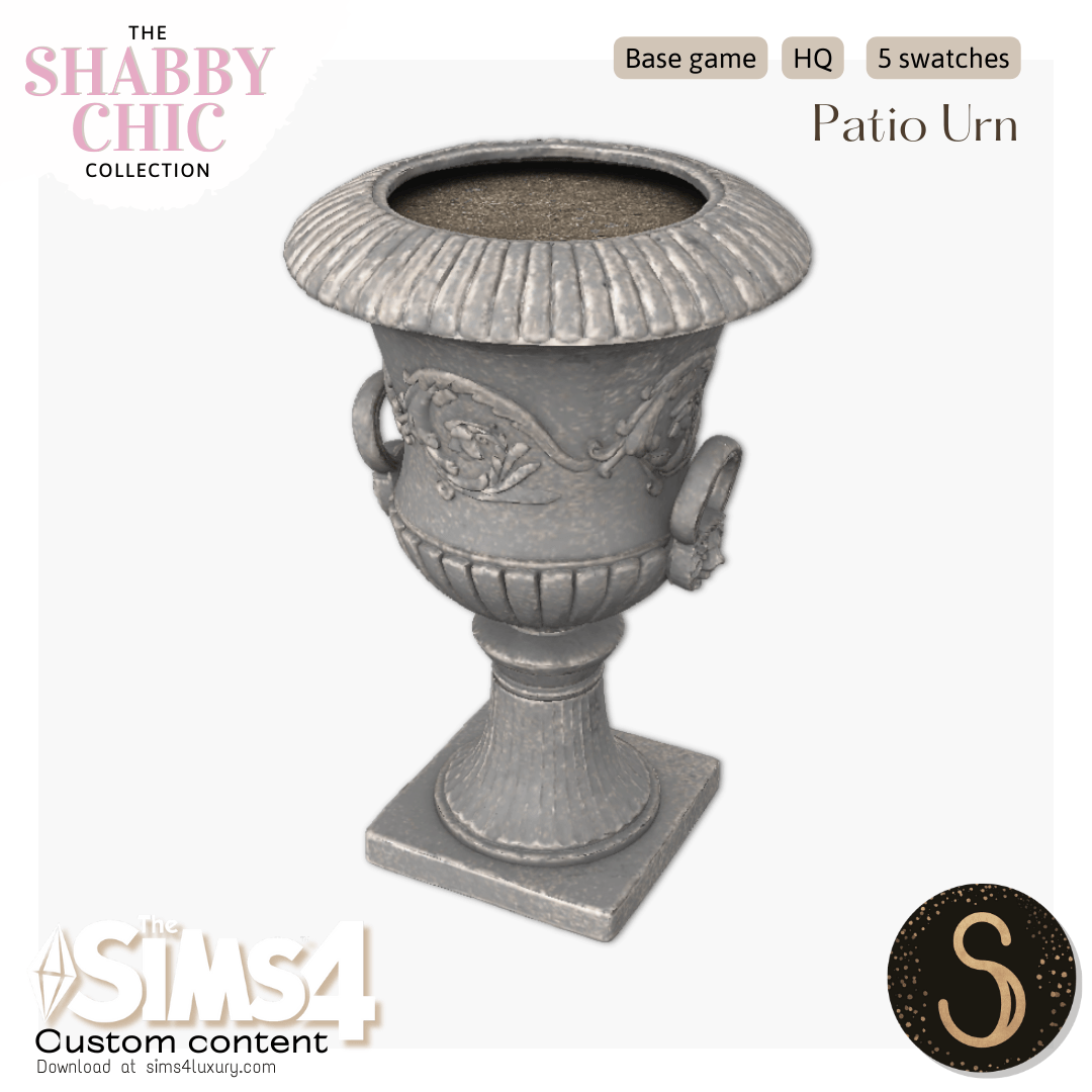 Sims4Luxury - Shabby Chic - Patio Urn