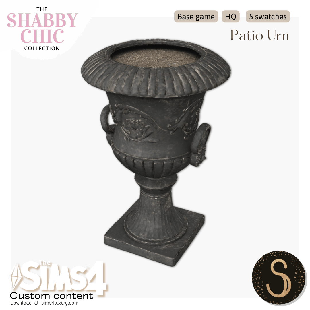 Sims4Luxury - Shabby Chic - Patio Urn