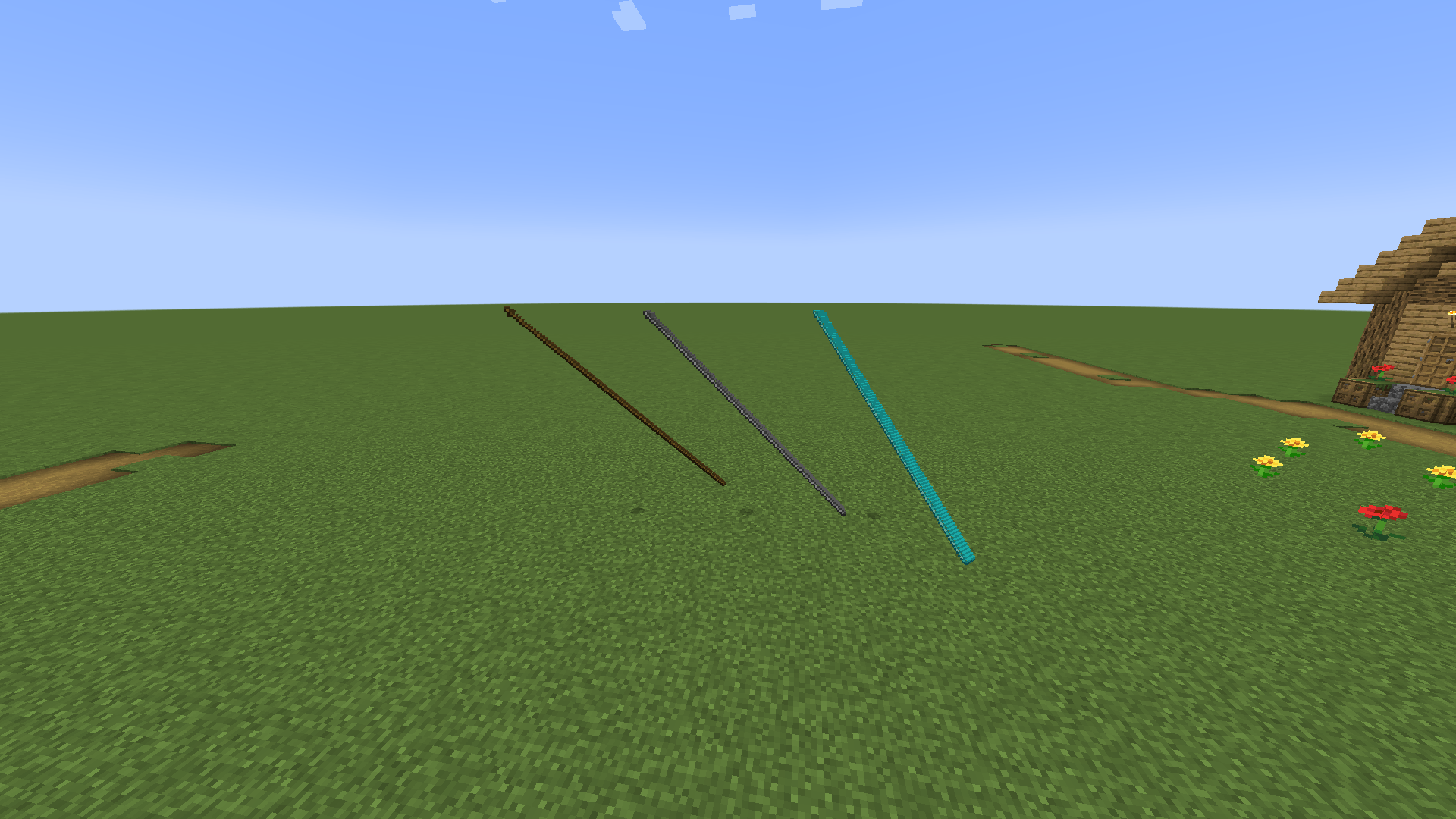 (Wooden, Iron, Diamond: Massive Toothpicks) the three stooges, except toothpicks