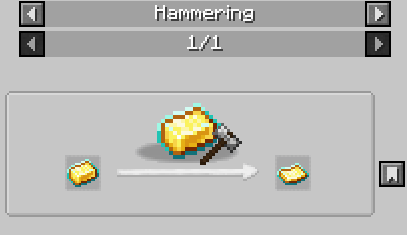 Hammering Create New Age Energized Gold Ingot Into Sheet