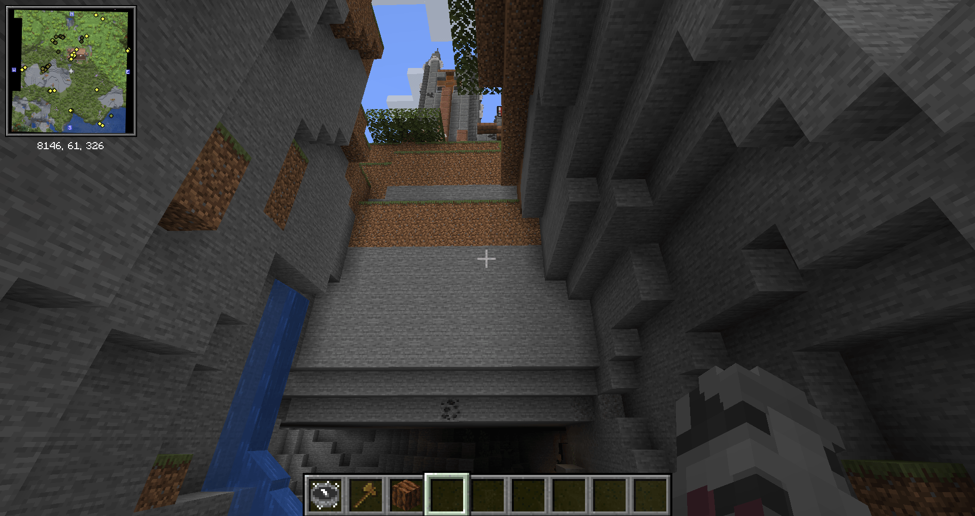 Cathedral spawning above a ravine, but now it tries to manually beard blend in with the environment, making it more immersive