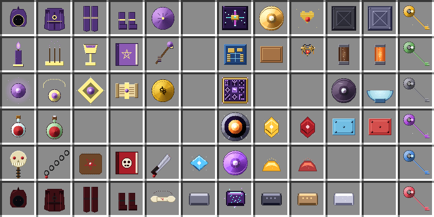 Arcadia Items (before)