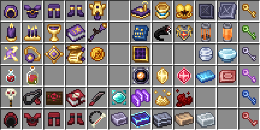 Arcadia Items (after)