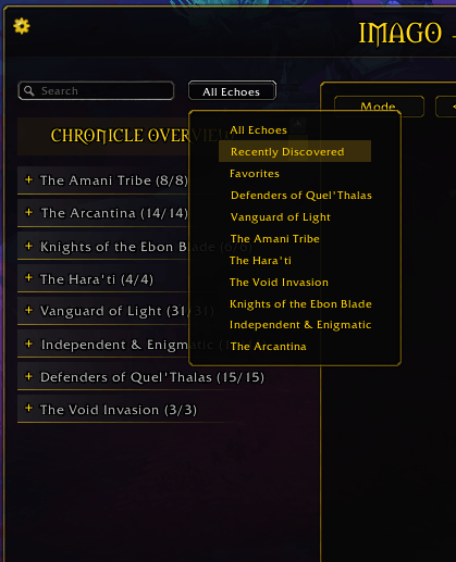 Thumbnail UI - Filter System
