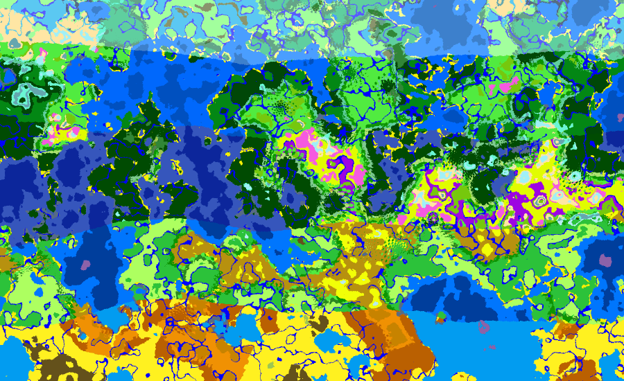 Picture of same world after mod (notice the cold at the top, hot at the bottom)