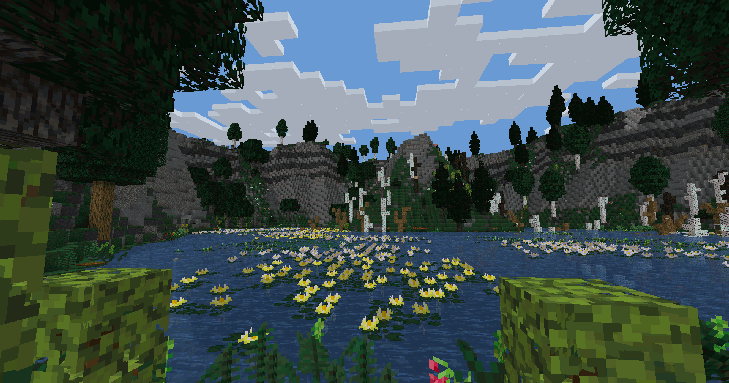 TerraFirmaCraft has dynamic seasons that effect visuals, crops, snowfall, and more!