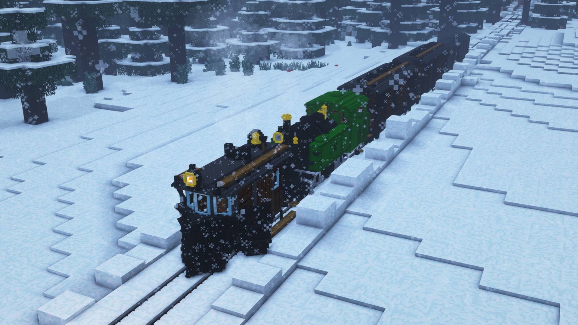 Thumbnail Running in the heavy snow.