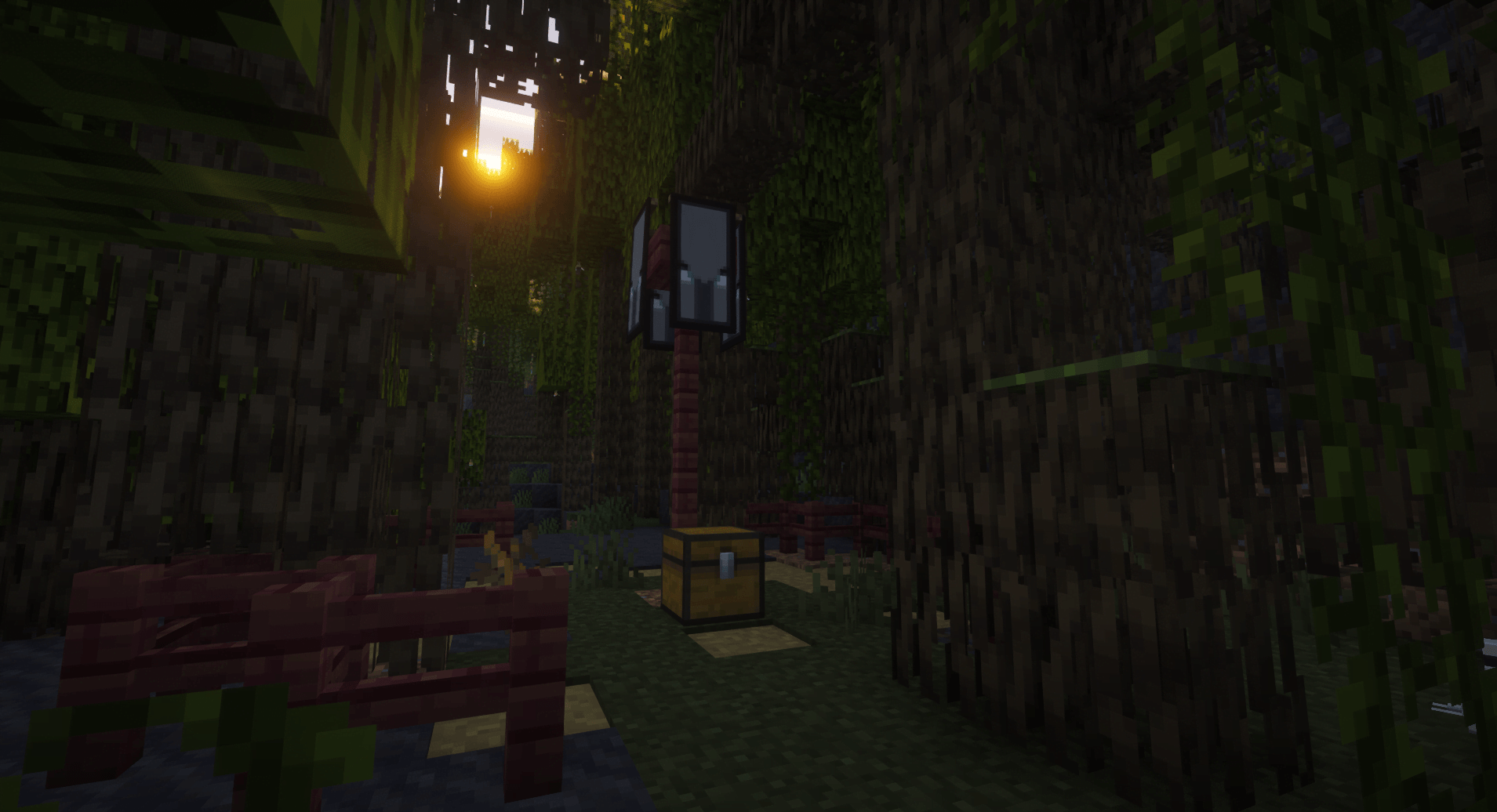 Only found in Mangrove and regular Swamp biomes. Contain more mangrove biome related loot.
