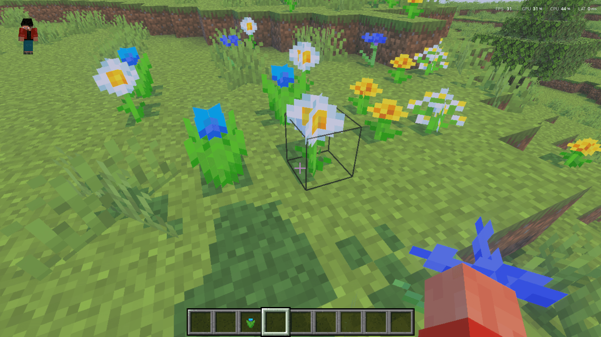The Blue Tulips inside the game.