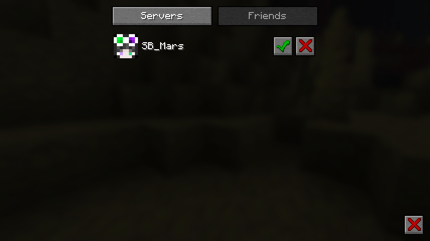 The friend request screen