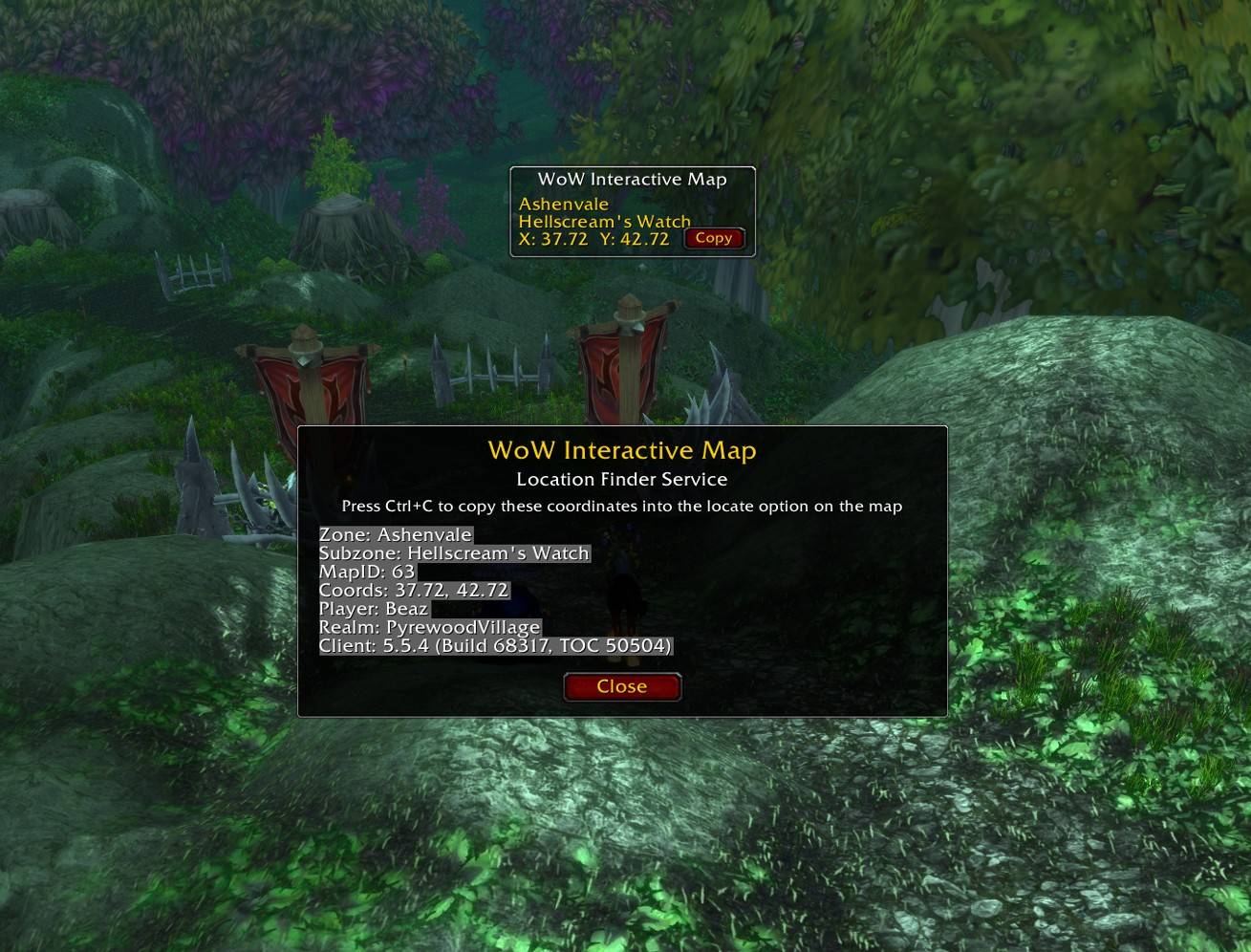 A small popup lets you copy content to your clipboard that our map listens for.