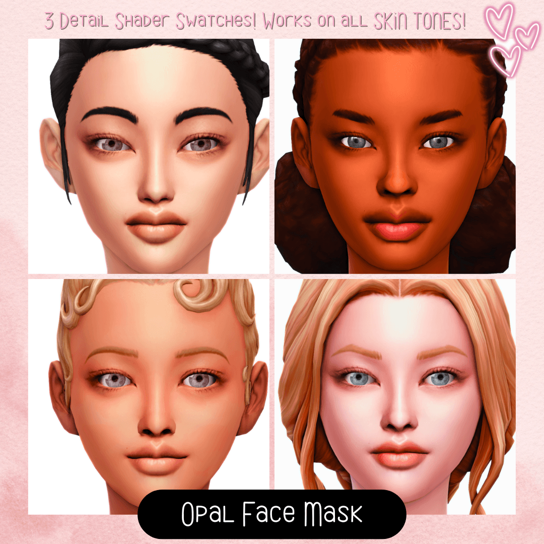 A smooth‑blend facemask designed to enhance cheekbones and refine facial structure that comes in 3 detail shader swatches!