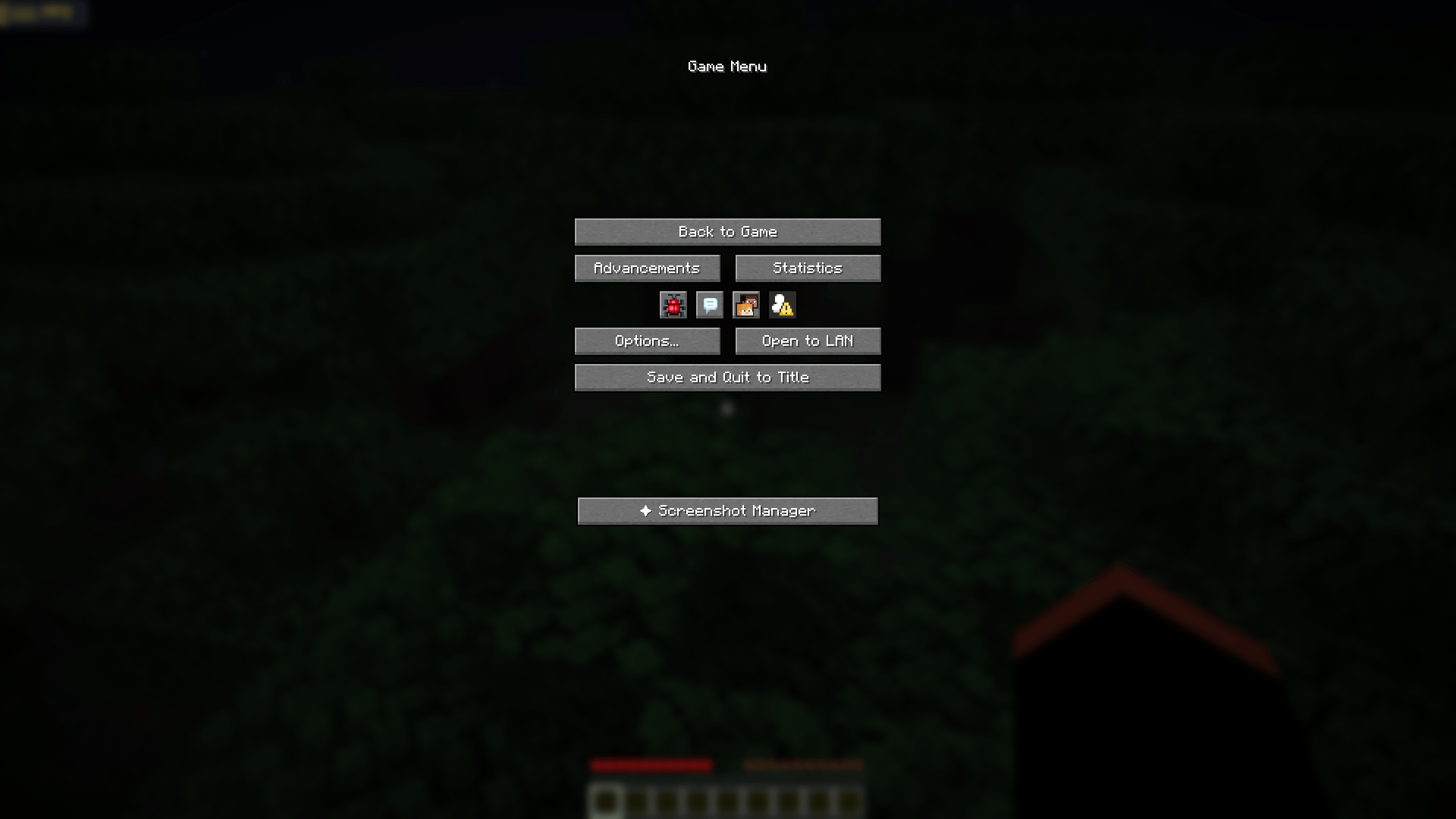 open the manager straight from the in-game pause menu.