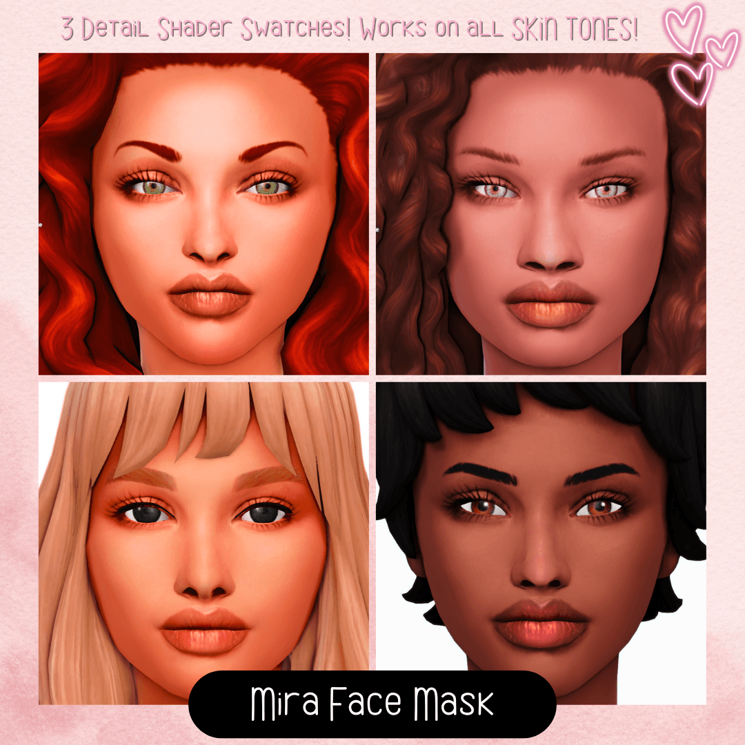 A subtle contouring facemask that sharpens features while keeping a natural look that comes in 3 detail shader swatches!