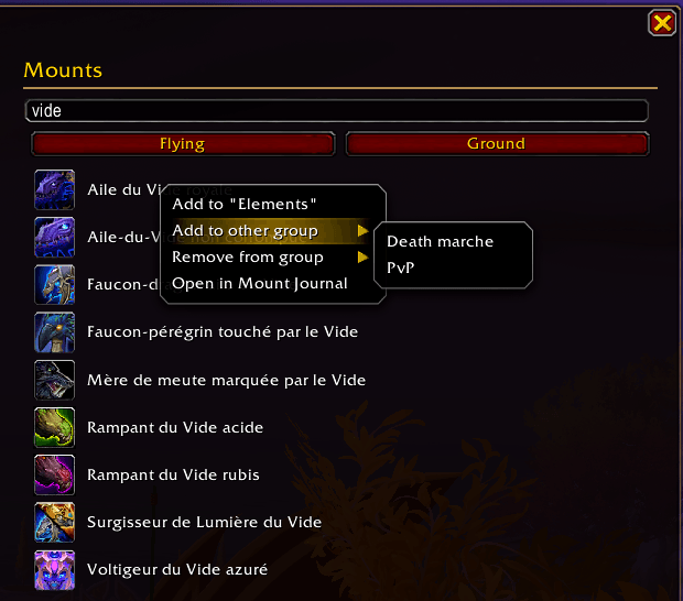 TGM - Filter and add mounts to groups.png