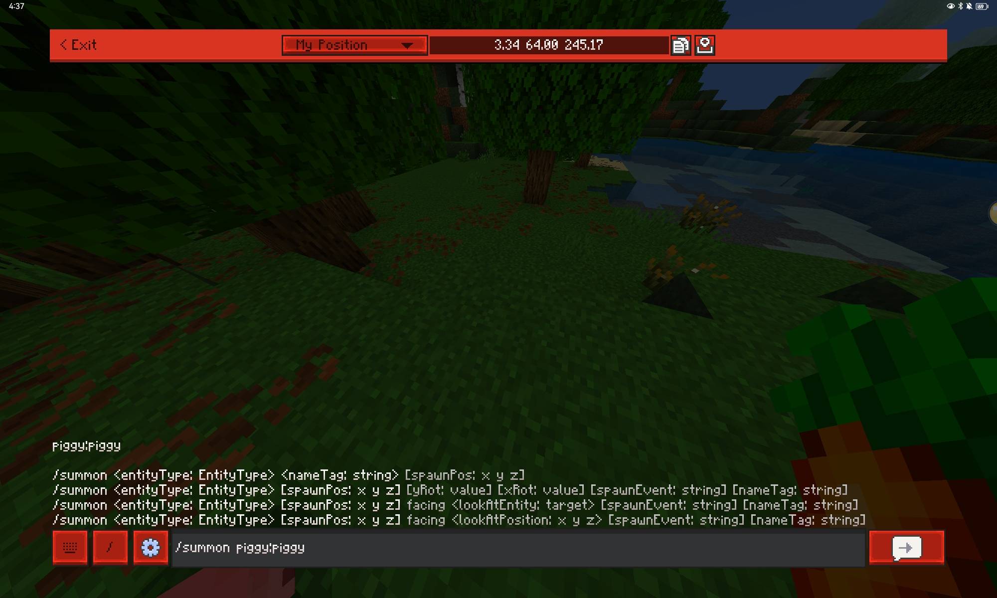 Piggy can be spawned by command...