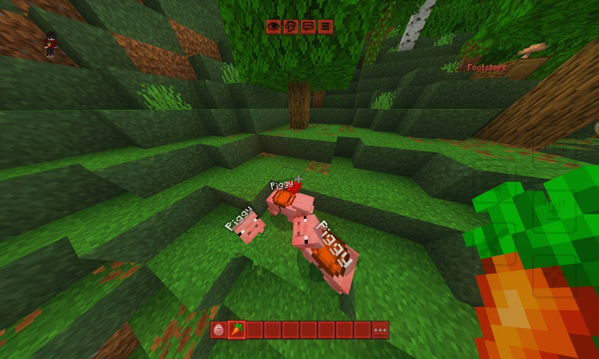 Piggies can be bred together for a piglet!