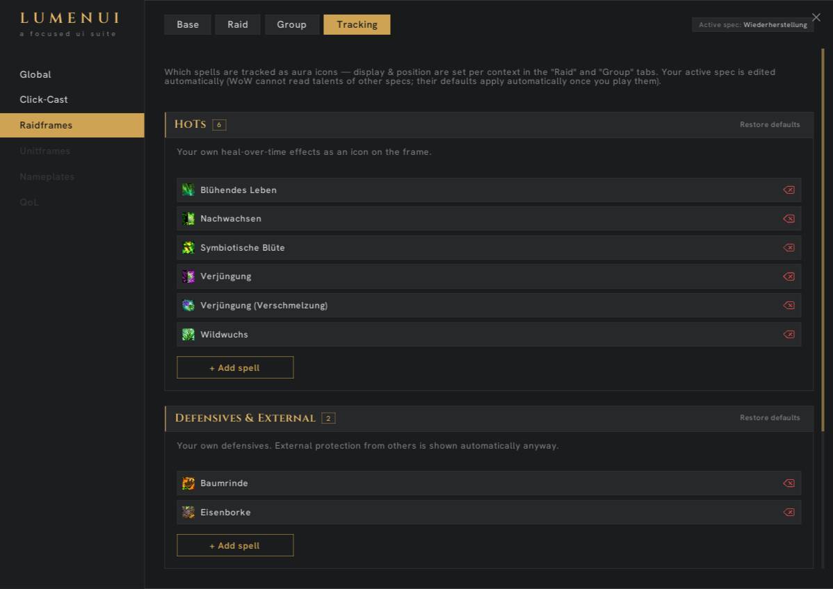Page to Track Buffs & Auras for your Group and Raid