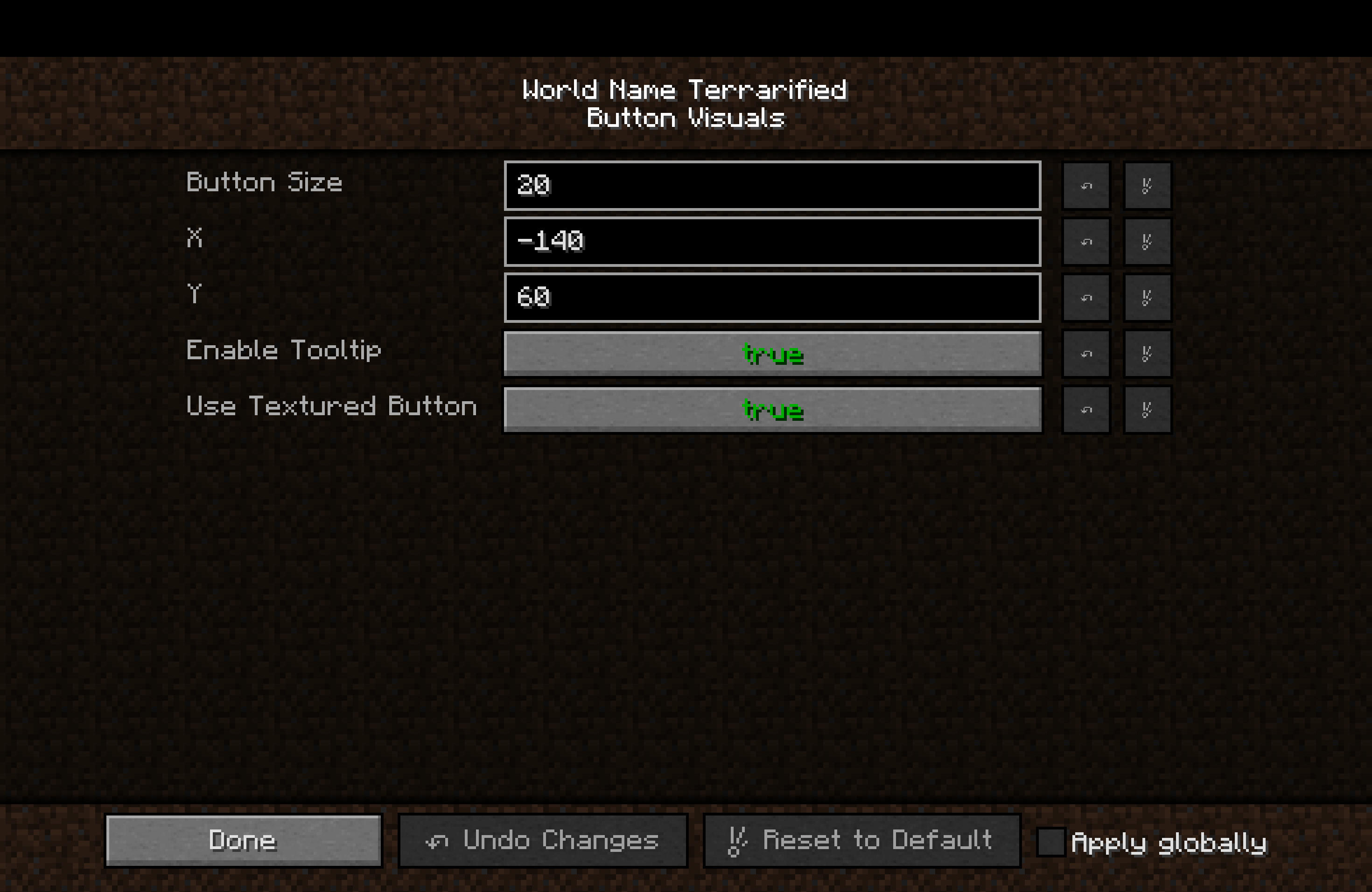 New button configurations. Now it have tooltip and ability to choose between button styles