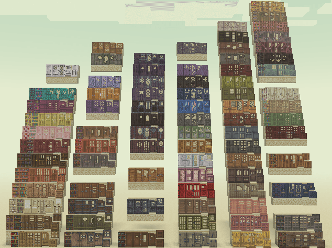 Thumbnail VanillaBackport, Spawn, Enderscape, Abundant Atmosphere, No Man's Land, Malum, Arts & Crafts, My Nether's Delight, New World, Architect's Palette, Biomes O' Plenty, Nature's Spirit, Atmospheric, Environmental, Autumnity, Caverns & Chasms, Upgrade Aquatic