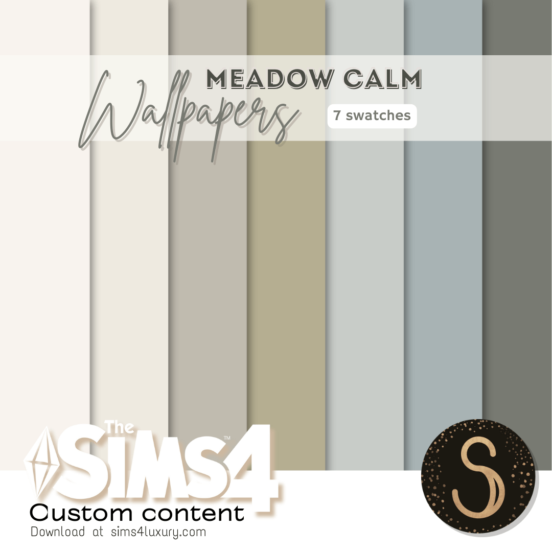 Sims4Luxury - Nursery - Meadow Calm - Wallpapers